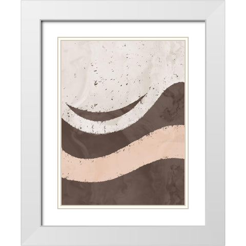 Flowing Winds White Modern Wood Framed Art Print with Double Matting by Prime, Marcus