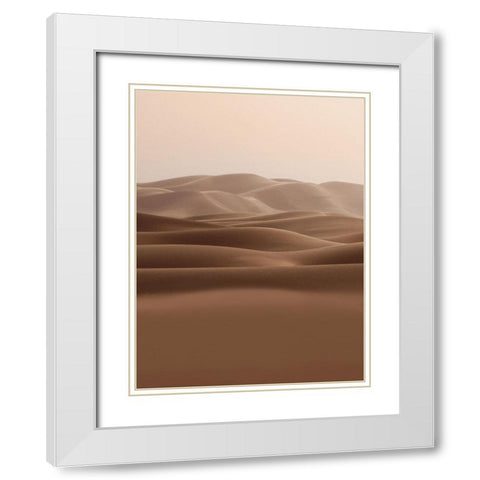Dry Horizon White Modern Wood Framed Art Print with Double Matting by Prime, Marcus