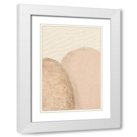 Joining Mountains White Modern Wood Framed Art Print with Double Matting by Prime, Marcus