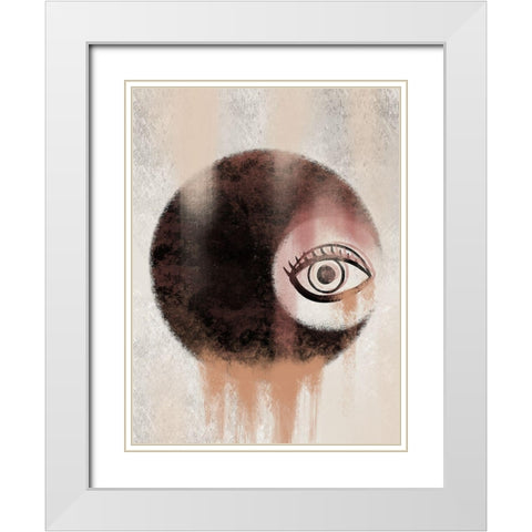 Eyeing Spirit White Modern Wood Framed Art Print with Double Matting by Prime, Marcus