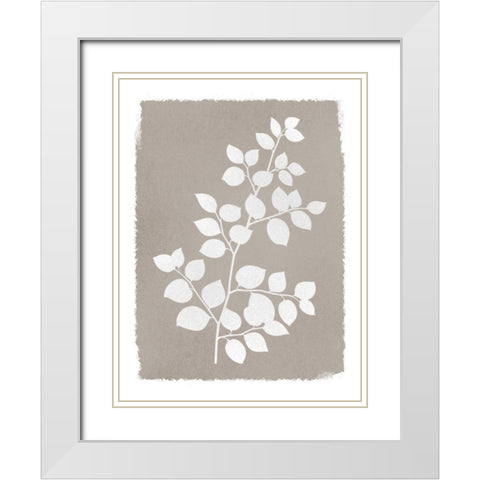 Natural Silhouetted Growth 2 White Modern Wood Framed Art Print with Double Matting by Prime, Marcus