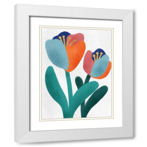Spring Loaded 1 White Modern Wood Framed Art Print with Double Matting by Prime, Marcus