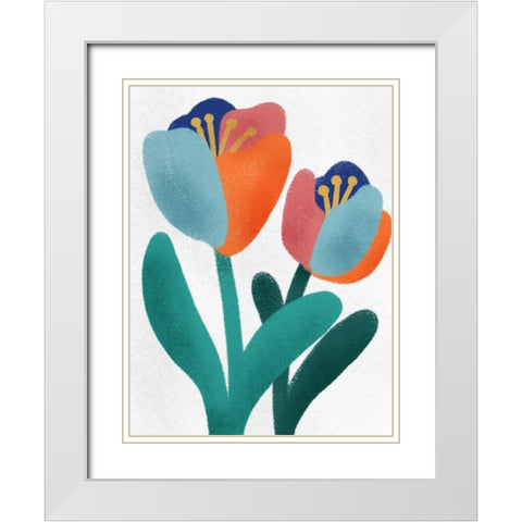 Spring Loaded 1 White Modern Wood Framed Art Print with Double Matting by Prime, Marcus