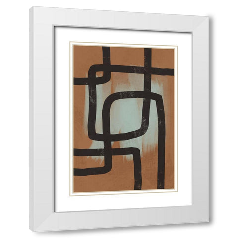Many Paths Taken 1 White Modern Wood Framed Art Print with Double Matting by Prime, Marcus