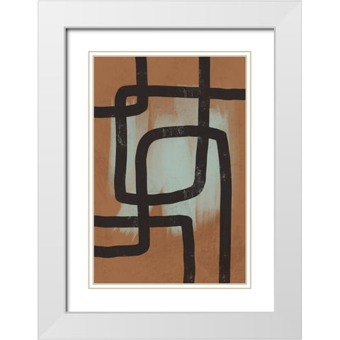 Many Paths Taken 1 White Modern Wood Framed Art Print with Double Matting by Prime, Marcus