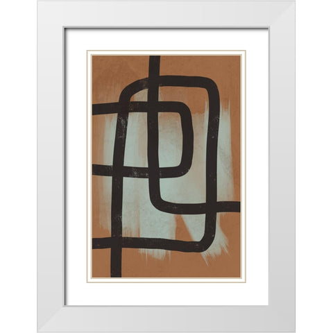 Many Paths Taken 2 White Modern Wood Framed Art Print with Double Matting by Prime, Marcus