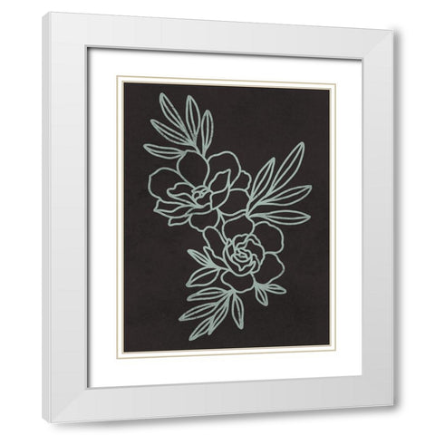 Floral Engagements 1 White Modern Wood Framed Art Print with Double Matting by Prime, Marcus