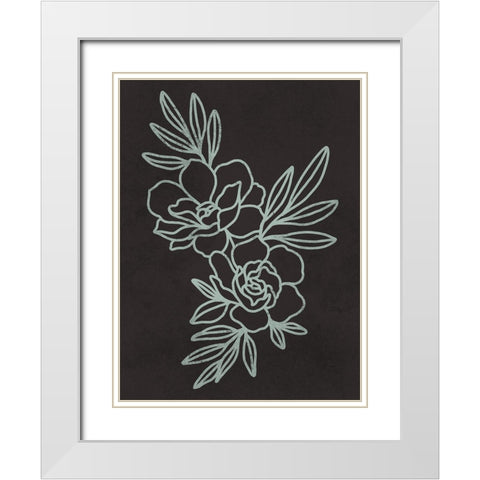 Floral Engagements 1 White Modern Wood Framed Art Print with Double Matting by Prime, Marcus