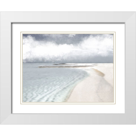 Relaxing Vacation Life White Modern Wood Framed Art Print with Double Matting by Prime, Marcus