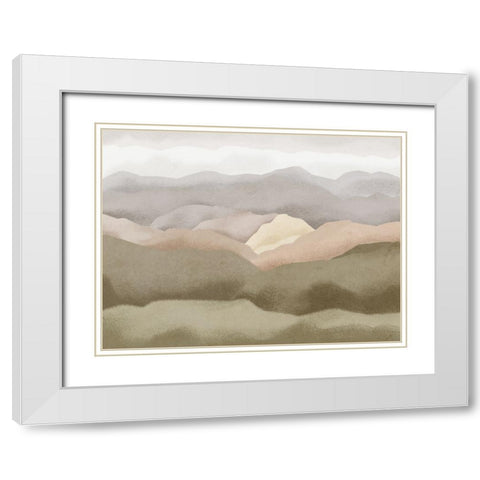 Debriefing Field White Modern Wood Framed Art Print with Double Matting by Prime, Marcus