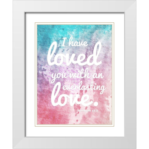 Everlasting Love White Modern Wood Framed Art Print with Double Matting by Prime, Marcus