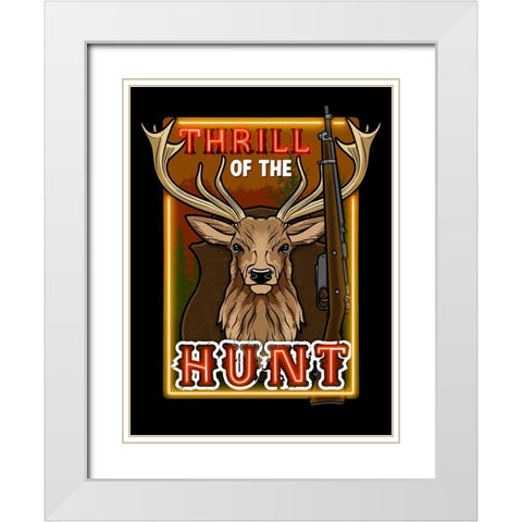 Thrilling Hunt 2 White Modern Wood Framed Art Print with Double Matting by Prime, Marcus