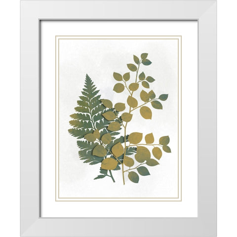 Silhouetted Vegetation 1 White Modern Wood Framed Art Print with Double Matting by Prime, Marcus