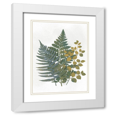 Silhouetted Vegetation 2 White Modern Wood Framed Art Print with Double Matting by Prime, Marcus