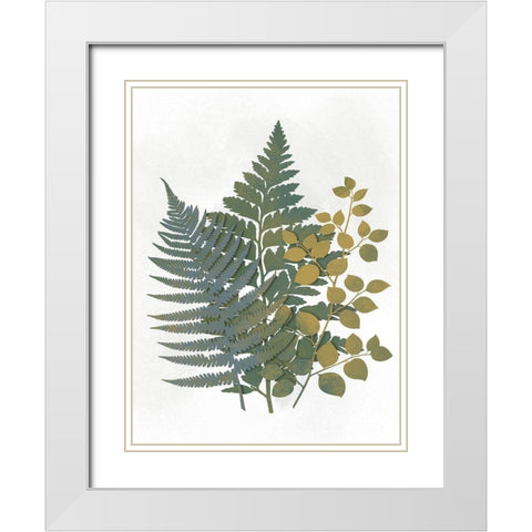 Silhouetted Vegetation 2 White Modern Wood Framed Art Print with Double Matting by Prime, Marcus