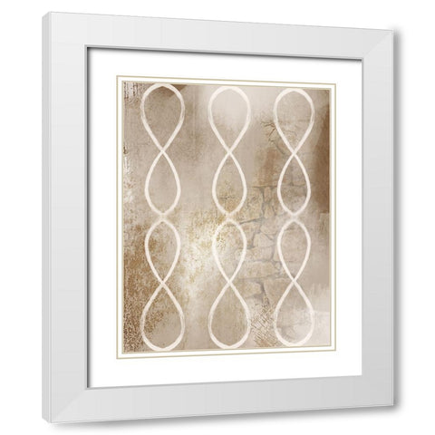 Neverending Structure White Modern Wood Framed Art Print with Double Matting by Prime, Marcus