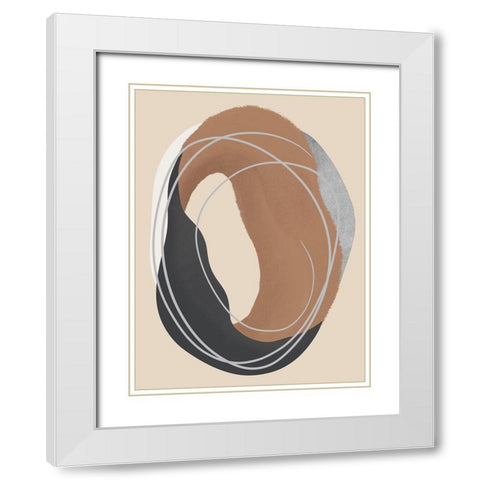 Naturally Silent Summation White Modern Wood Framed Art Print with Double Matting by Prime, Marcus