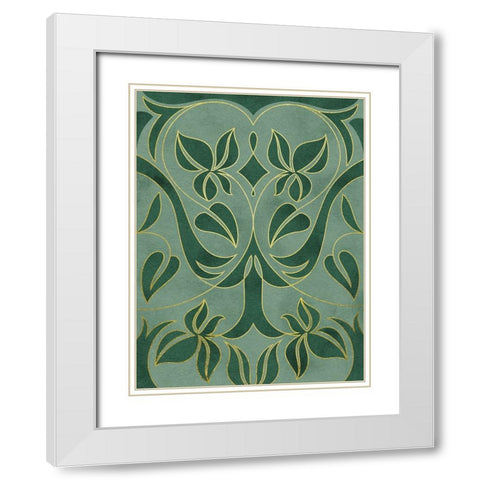 Intertwined Vines 2 White Modern Wood Framed Art Print with Double Matting by Prime, Marcus