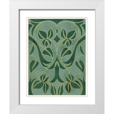 Intertwined Vines 2 White Modern Wood Framed Art Print with Double Matting by Prime, Marcus