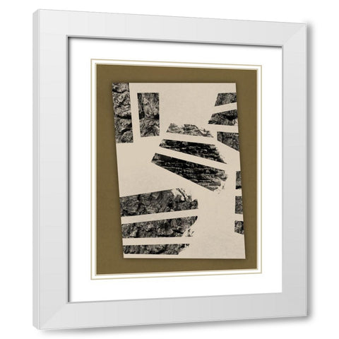 Absentminded Abstraction White Modern Wood Framed Art Print with Double Matting by Prime, Marcus