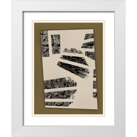Absentminded Abstraction White Modern Wood Framed Art Print with Double Matting by Prime, Marcus