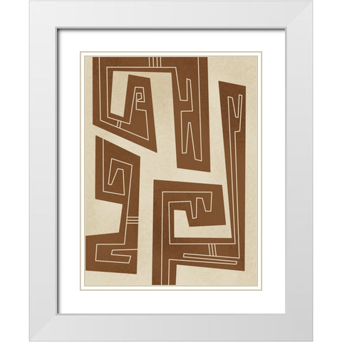 Repressed Perception White Modern Wood Framed Art Print with Double Matting by Prime, Marcus
