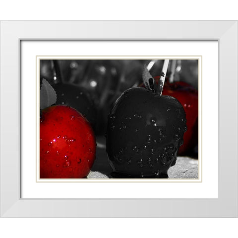 Despicable Apples White Modern Wood Framed Art Print with Double Matting by Prime, Marcus