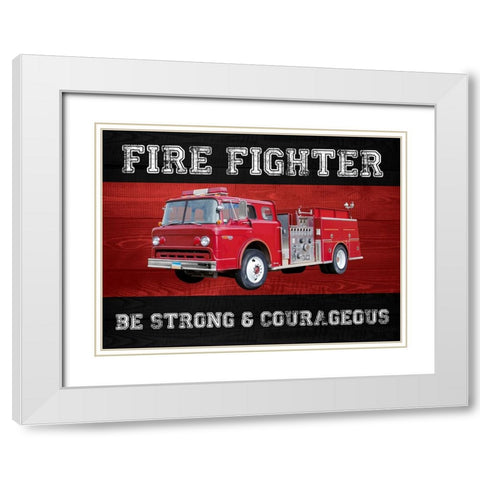 Peoples Hero 1 V2 White Modern Wood Framed Art Print with Double Matting by Prime, Marcus