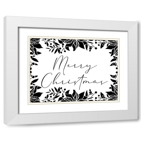 Classic Christmas White Modern Wood Framed Art Print with Double Matting by Prime, Marcus