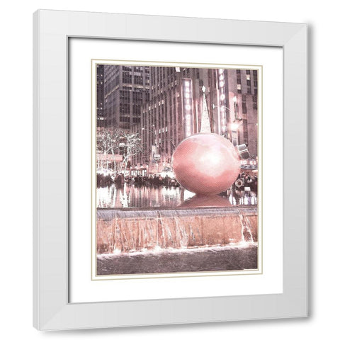 City Holidays White Modern Wood Framed Art Print with Double Matting by Prime, Marcus