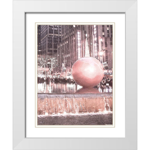 City Holidays White Modern Wood Framed Art Print with Double Matting by Prime, Marcus