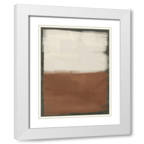 Abstract Burst 2 White Modern Wood Framed Art Print with Double Matting by Prime, Marcus