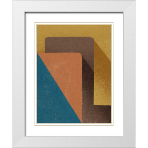 Modern Self Structure White Modern Wood Framed Art Print with Double Matting by Prime, Marcus