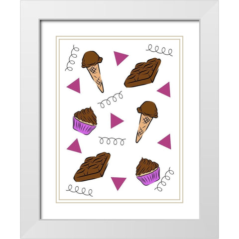 Delightful Feast White Modern Wood Framed Art Print with Double Matting by Prime, Marcus