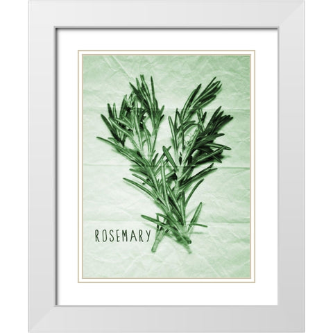 Rosemary Paper Scraps White Modern Wood Framed Art Print with Double Matting by Prime, Marcus