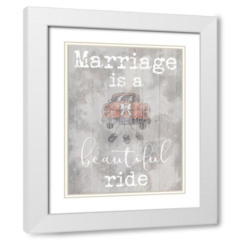 Beautiful Ride White Modern Wood Framed Art Print with Double Matting by Prime, Marcus