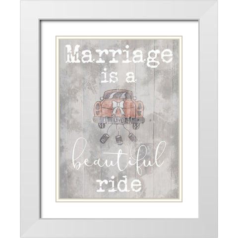 Beautiful Ride White Modern Wood Framed Art Print with Double Matting by Prime, Marcus