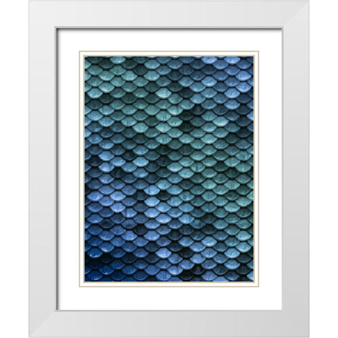 Mermaid Embrace White Modern Wood Framed Art Print with Double Matting by Prime, Marcus