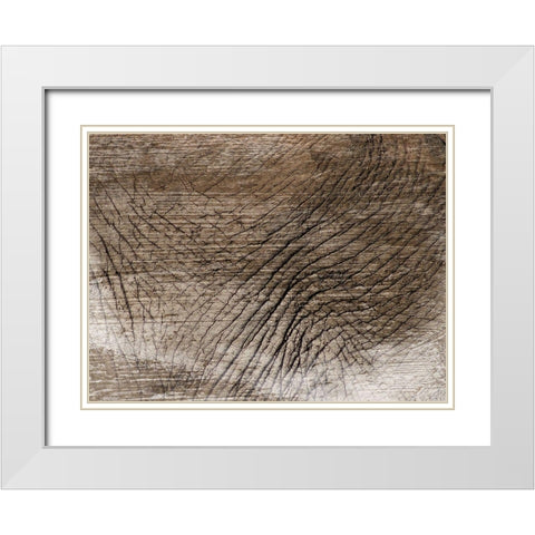 Mastadon Tapestry 1 White Modern Wood Framed Art Print with Double Matting by Prime, Marcus