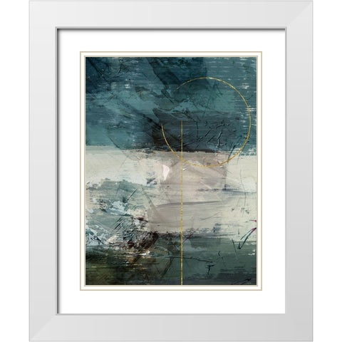 Gold Flared 2 White Modern Wood Framed Art Print with Double Matting by Prime, Marcus