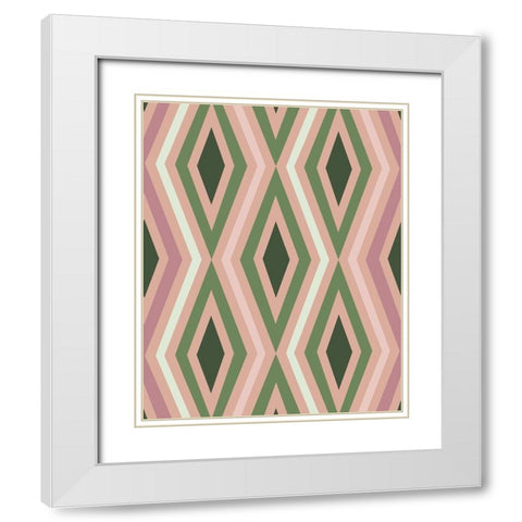 Desert Pattern White Modern Wood Framed Art Print with Double Matting by Prime, Marcus