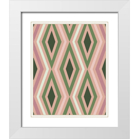 Desert Pattern White Modern Wood Framed Art Print with Double Matting by Prime, Marcus
