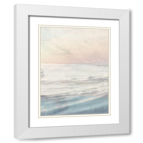 Ocean Flared 2 White Modern Wood Framed Art Print with Double Matting by Prime, Marcus