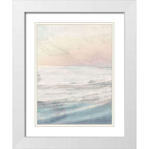Ocean Flared 2 White Modern Wood Framed Art Print with Double Matting by Prime, Marcus
