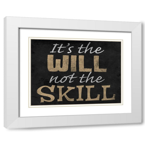 Will Skill White Modern Wood Framed Art Print with Double Matting by Prime, Marcus