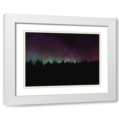 Borealis Dreams 2 White Modern Wood Framed Art Print with Double Matting by Prime, Marcus