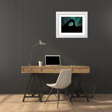 Borealis Dreams 3 White Modern Wood Framed Art Print with Double Matting by Prime, Marcus
