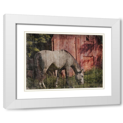 Summer Feeding White Modern Wood Framed Art Print with Double Matting by Prime, Marcus