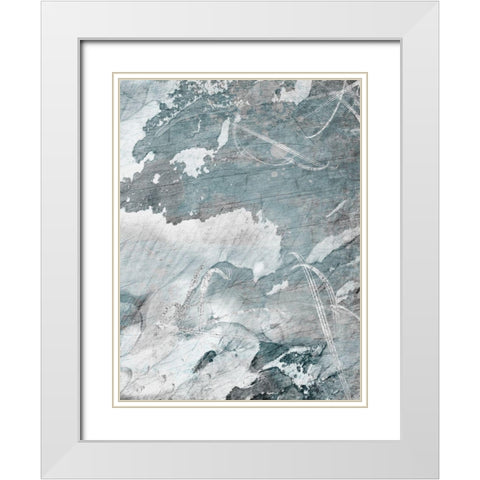 Emerging Words 1 White Modern Wood Framed Art Print with Double Matting by Prime, Marcus
