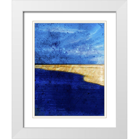 Golden Midnights 1 White Modern Wood Framed Art Print with Double Matting by Prime, Marcus